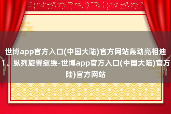 世博app官方入口(中国大陆)官方网站轰动亮相迪拜！1、纵列旋翼缱绻-世博app官方入口(中国大陆)官方网站